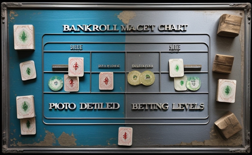 Biểu đồ quản lý vốn bài cào với các mức cược ổn định theo chiến thuật flat betting
